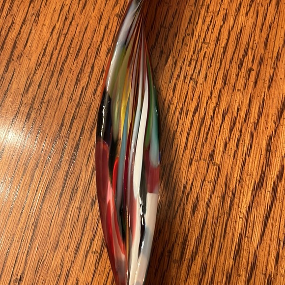 Art glass swirl drop ornament - Picture 3 of 5